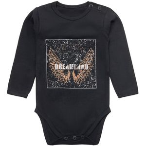 Petit by Sofie Schnoor Romper L/æ - Dicte - Zwart m. Print - Sofie Schnoor - 56 - Romper L/S