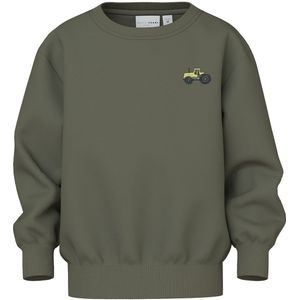 Name It Sweatshirt - NmmVallen - Dusty Olive/Tractor - Name It - 3 jaar (98) - Sweatshirt