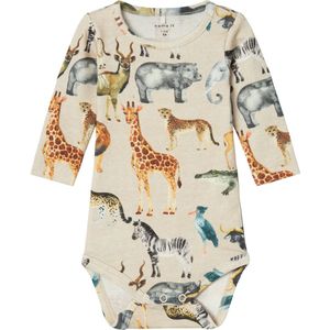 Name It Romper l/æ - NbmJasen - Peyote Melange - Name It - 50 - Romper L/S