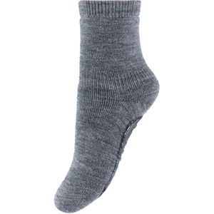 MP Sokken m. Anti-Slip Onderkant - Wol - Grey Melange - MP - 19/21 - Sokken