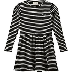 Sofie Schnoor Jurk - Rib - Berrask - Black Striped - Sofie Schnoor - 3 jaar (98) - Jurk