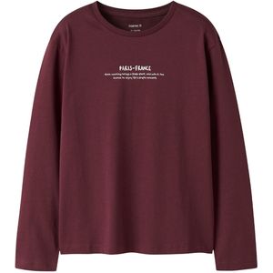 Name It Blouse - NkfRaris - Burgundy - Name It - 11-12 jaar (146-152) - Shirts