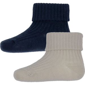 Wheat - Thermosokken - Navy - Wol - 2-pack
