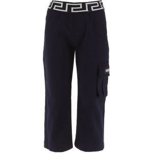 Versace Broek - Navy - Versace - 10 jaar (140) - Broeken - Katoen