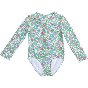 Petit Crabe Zwempak - Peeter Pan - UV50+ - Betsy m. Bloemen - Petit Crabe - 1-2 jaar (80-92) - Badmode