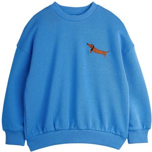 Mini Rodini Sweatshirt - Dog - Blauw - Mini Rodini - 4-5 jaar (104-110) - Sweatshirt