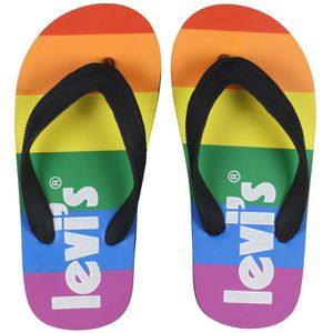 Levis Slippers - South Beach 2.0 - Black/Rainbow - Levis - 35 - Slippers