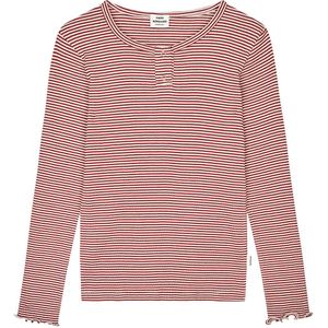 Mads Nørgaard Blouse - Rib - Stripe Tala - Wijnmakerij/Vanilla I - Mads Nørgaard - 10 jaar (140) - Shirts