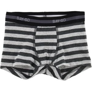 Say-So Boxershorts - Grijs Gestreept - Say-So - 8 jaar (128) - Boxershorts