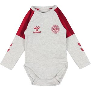 Hummel Romper l/s - DBU - hmlHonor - Light Grey Melange - Hummel - 3 jaar (98) - Romper L/S