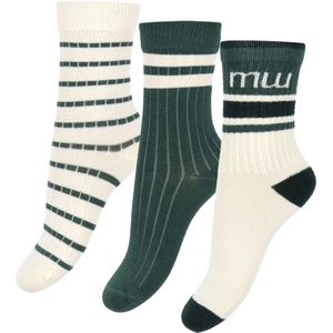 Minipop Sokken - Bamboe - 3-pack - Smaragd Green - MiniPop - 19/22 - Sokken