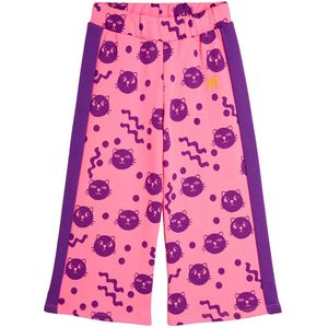 Mini Rodini Joggingbroek - Kronkelende katten - Roze - Mini Rodini - 80/86 - Joggingbroek