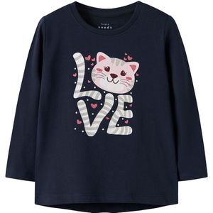 Name It Blouse - NmfVix - Navy Blazer/Love Cat - Name It - 2 jaar (92) - Shirts