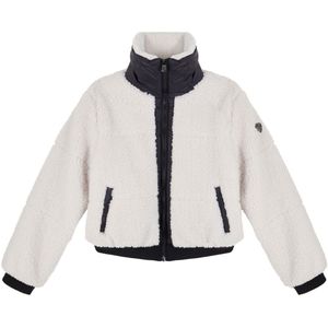 EA7 Fleece Jas - White Zand m. Zwart - EA7 - 10 jaar (140) - Fleece Jassen