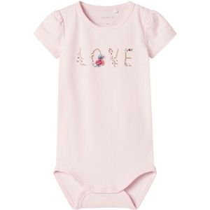 Name It Romper s/s - NbfHillie - Ballerina m. Print - Name It - 50 - Romper S/S