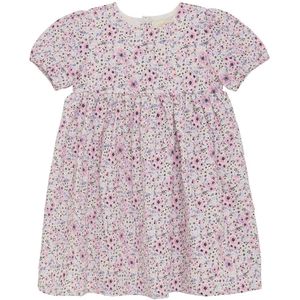 Creamie Jurk - Botercrème m. Bloemen - Creamie - 4 jaar (104) - Jurk