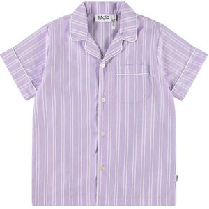 Molo Overhemd - Zeldzaam - Purple Rail Stripe - Molo - 7-8 jaar (122-128) - Hemd S/S