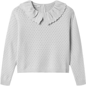 MarMar Blouse - Gebreid - Toro - Aluminium m. Pointelle - MarMar - 10 jaar (140) - Shirts