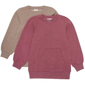 MINYMO - MISweatshirt - Rood - Trui - 2 Pack - Lange Mouw