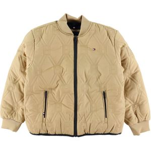 Tommy Hilfiger Gevoerde Jas - Classic+ Khaki - Tommy Hilfiger - 10 jaar (140) - Donsjassen