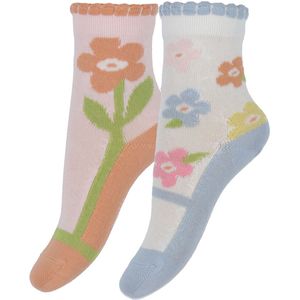 Hust and Claire Sokken - 2-pack - Florie - Ijzig Roze - Hust and Claire - 17/18 - Sokken