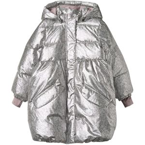 Wheat Gevoerde Jas - Luna - Silver Flower Weide - Wheat - 4 jaar (104) - Donsjassen