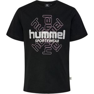 Hummel T-Shirt - hmlCircly - Zwart - Hummel - 4 jaar (104) - T-Shirts