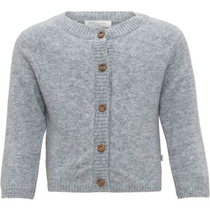 Minimalisma Cardigan - Inca - Wol - Grijs Gevlekt - Minimalisma - 62 - Cardigan