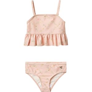 Wheat Bikini - UV40+ - Leeuwerik - Powder Gestreepte bloemen - Wheat - 5 jaar (110) - Bikinis