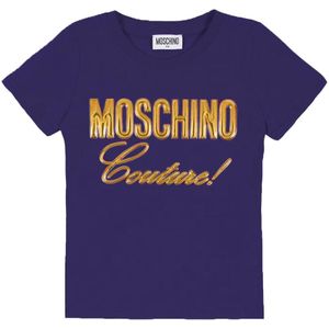 Moschino T-Shirt - Navy m. Goud - Moschino - 5 jaar (110) - T-Shirts