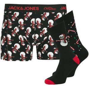 Jack & Jones Cadeaubox - Boxershorts/Sokken - Jacsnow - Black - Jack & Jones - 12 jaar (152) - Boxershorts