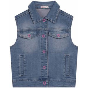 Billieblush Jeansvest - Double Stone+Bleekmiddel - Billieblush - 8 jaar (128) - Vest