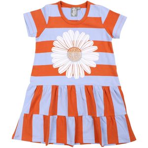 Danefæ Jurk - Deens - Light Rust/Paars Daisy - Danefæ - 2 jaar (92) - Jurk