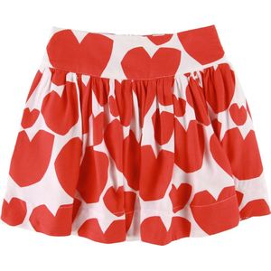 Stella McCartney Kids Rok - Wit/Rood m. Harten - Stella McCartney Kids - 12 jaar (152) - Rok