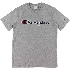 Champion Fashion T-Shirt - Grijs m. Logo - Champion - 16-18 jaar (176-188) - T-Shirts