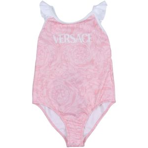 Versace Zwempak - Roze/Wit m. Print - Versace - 3 jaar (98) - Badmode