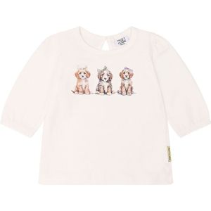 Hust and Claire Blouse - Alma - Ivory m. Honden - Hust and Claire - 1 jaar (80) - Shirts