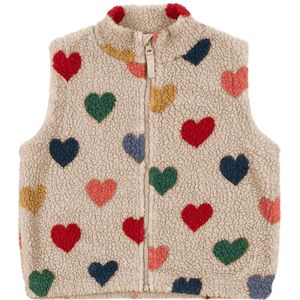 Konges Sløjd Fleece Vest - Jody Teddy - Bon Coeur Coloré - Konges Sløjd - 2 jaar (92) - Fleece Jas