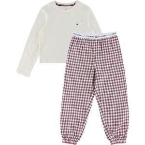 Tommy Hilfiger Pyjama set - Ivory Zijde/Mini Plaie Ivory - Tommy Hilfiger - 4-5 jaar (104-110) - Pyjama - Tweedelig