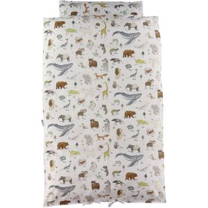 Nørgaard Madsens Beddengoed - Junior - Wit m. Dieren - Nørgaard Madsens - Julinor - Beddengoed - Junior
