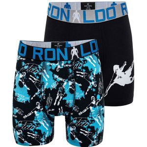 CR7 Boxershorts - 2-pack - Zwart m. Print - JBS - 4-6 jaar (104-116) - Boxershorts