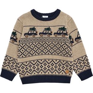 Hust and Claire Blouse - Gebreid - HCPelle - Jeep - Biscuit m. J - Hust and Claire - 4 jaar (104) - Shirts