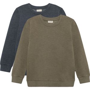 Minymo Sweatshirts - 2-pack - Vetiver - Minymo - 4 jaar (104) - Sweatshirt