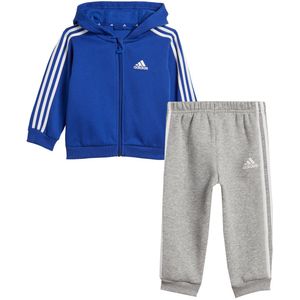 adidas Performance Sweatset - I 3S FZ FL - Blauw/Grijs Gevlekt m - adidas Performance - 4 jaar (104) - Sweatset