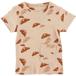 VACVAC T-Shirt - Ello - Croissant BIG - Beige - VACVAC - 3-4 jaar (98-104) - T-Shirts