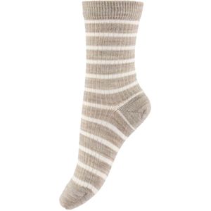 MP Sokken - Wol - Rib - Viggy - Lichtbruin Gevlekt - MP - 29/32 - Sokken
