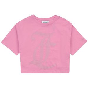 Juicy Couture T-Shirt - Bijgesneden - Fuchsia Roze - Juicy Couture - 5-6 jaar (110-116) - T-Shirts