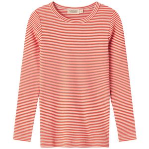 MarMar Blouse - Rib - Modaal - Tani - Rood Stripe - MarMar - 2 jaar (92) - Shirts