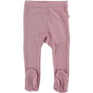 Joha Leggings m. Voet - Wol - Roze m. Rib - Joha - 50 - Leggings - Wol