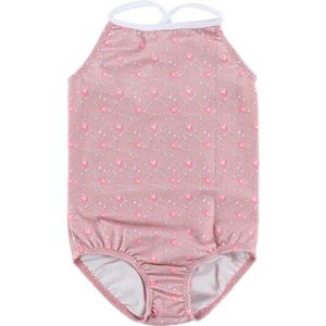Petit Crabe Zwempak - UV50+ - Roze m. Bloemen - Petit Crabe - 1-2 jaar (80-92) - Badmode